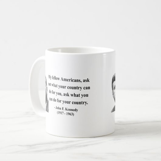 JFK Zitat 3b Kaffeetasse (Vorderseite Links)