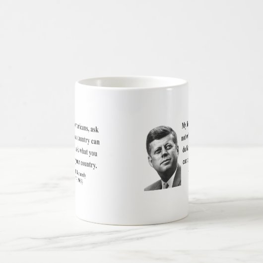 JFK Zitat 3b Kaffeetasse (Mittel)