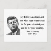 JFK Zitat 3b Postkarte (Vorderseite)