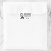 JFK Zitat 3b Runder Aufkleber (Tasche)