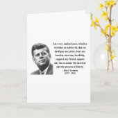JFK Zitat 5b Karte (Gelbe Blume)