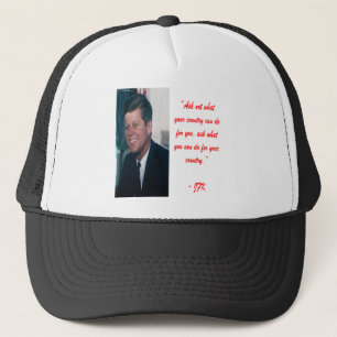JFK & Zitat 'Ask Not' Truckerkappe