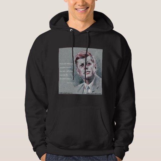 JFK & Zitat Hoodie (Vorderseite)