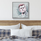 JFK & Zitat Leinwanddruck (Insitu (Schlafzimmer))