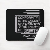 JFK Zitat mousepad (Mit Mouse)