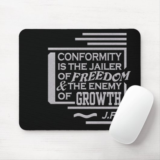 JFK Zitat mousepad (Mit Mouse)