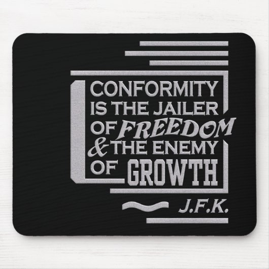 JFK Zitat mousepad (Vorne)