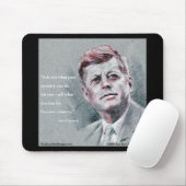 JFK & Zitat Mousepad (Mit Mouse)