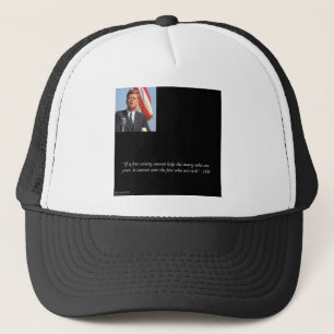 JFK Zitat zur Rettung der Reichen und Armen Truckerkappe