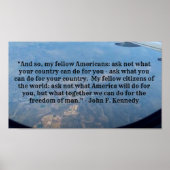 JFK-Zitate Poster (Vorne)