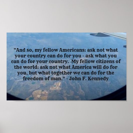 JFK-Zitate Poster (Vorne)