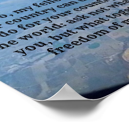 JFK-Zitate Poster (Ecke)