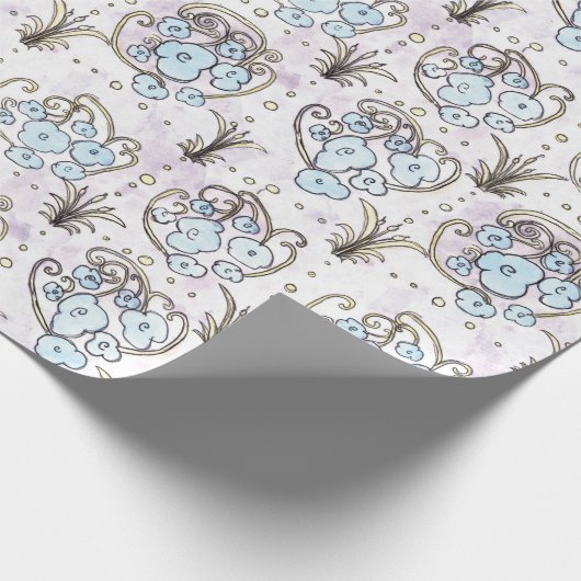 JG Art Nouveau Wrapping Paper Geschenkpapier (Ecke)