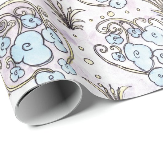 JG Art Nouveau Wrapping Paper Geschenkpapier (Rolleneckpunkt)