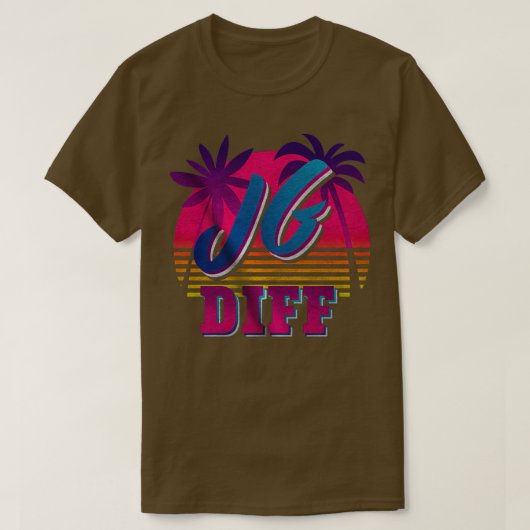 JG DIFF RETRO JUNGLE UNTERSCHIED BESSERER JUNGLER T-Shirt (Design vorne)