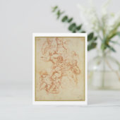 Jh. (Rote Kreide auf dem Papier) Postkarte (Stehend Vorderseite)