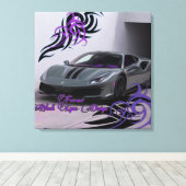 Jhgf Öl Black Lyon Design Leinwanddruck (Insitu (Holzboden))