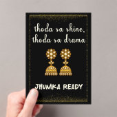 jhumka desi wedding sign acryleinladungen (Insitu (Handheld))