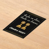 jhumka desi wedding sign acryleinladungen (Ablage )