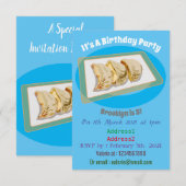 Jiaozi/Chinesische Knödel Cartoon Illustration Einladung (Vorne/Hinten)