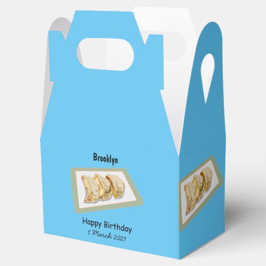 Jiaozi/Chinesische Knödel Cartoon Illustration Geschenkschachtel (Geöffnet)