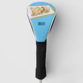 Jiaozi/Chinesische Knödel Cartoon Illustration Golf Headcover (Vorderseite)