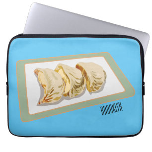 Jiaozi/Chinesische Knödel Cartoon Illustration Laptopschutzhülle