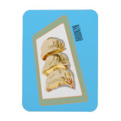 Jiaozi/Chinesische Knödel Cartoon Illustration Magnet (Vertikal)