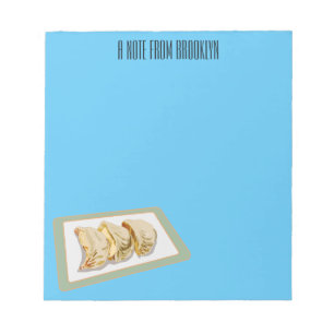 Jiaozi/Chinesische Knödel Cartoon Illustration Notizblock