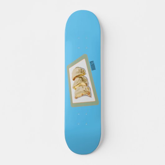 Jiaozi/Chinesische Knödel Cartoon Illustration Skateboard (Vorne)