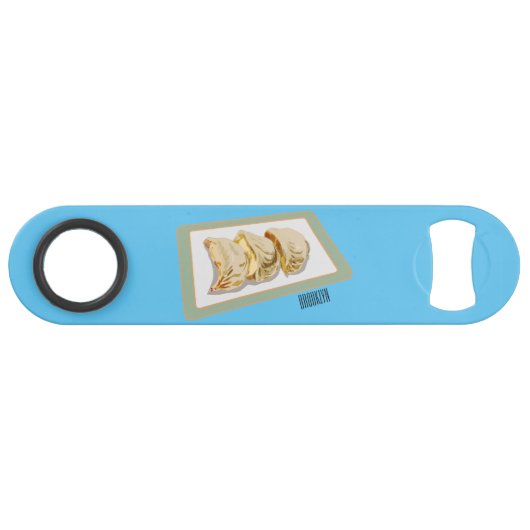 Jiaozi/Chinesische Knödel Cartoon Illustration Speed Flaschenöffner (Vorderseite (Horizontal))