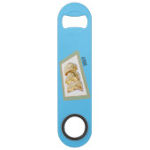 Jiaozi/Chinesische Knödel Cartoon Illustration Speed Flaschenöffner (Rückseite)