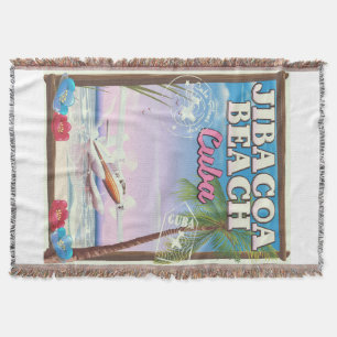 Jibacoa Beach Kuba Reiseplakat Decke
