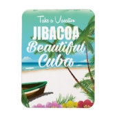 Jibacoa Beach Kuba Reiseplakat Magnet (Vertikal)