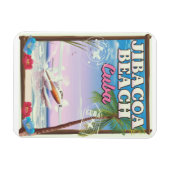 Jibacoa Beach Kuba Reiseplakat Magnet (Horizontal)