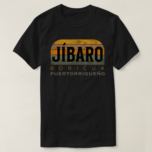 Jibaro Boricua Puertorriqueño T-Shirt (Design vorne)
