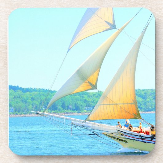 Jibs ein fliegender nautischer Untersetzer (Vorderseite)