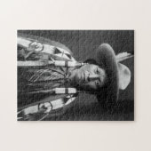 Jicarilla Apache Cowboy - Edward S. Curtis 1905 Puzzle (Horizontal)