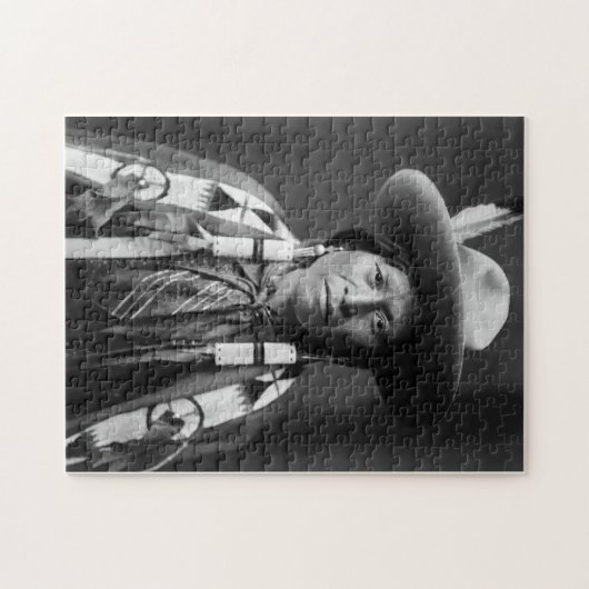 Jicarilla Apache Cowboy - Edward S. Curtis 1905 Puzzle (Horizontal)