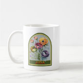 Jida Vintag Floral Großmutter Kaffeetasse (Links)