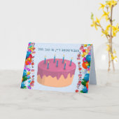 jiddisch karte (Gelbe Blume)