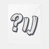 Jiddisch "NU?" - Der perfekte jüdische Ausdruck Fleecedecke (Vorderseite)