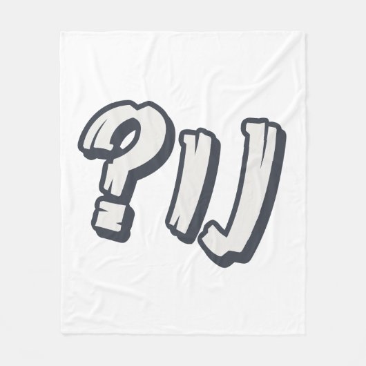 Jiddisch "NU?" - Der perfekte jüdische Ausdruck Fleecedecke (Vorderseite)