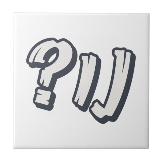 Jiddisch "NU?" - Der perfekte jüdische Ausdruck Fliese (Vorderseite)