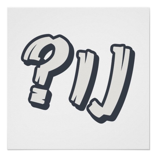 Jiddisch "NU?" - Der perfekte jüdische Ausdruck Poster (Vorderseite)