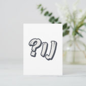 Jiddisch "NU?" - Der perfekte jüdische Ausdruck Postkarte (Stehend Vorderseite)