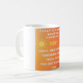 Jiddische Wettervorhersage  Kaffeetasse (Vorderseite Links)