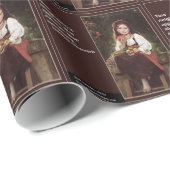 Jiddisches Sprichwort für Äpfel und Grafische Geschenkpapier (Rolleneckpunkt)