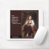 Jiddisches Sprichwort für Äpfel und Grafische Mousepad (Mit Mouse)