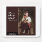 Jiddisches Sprichwort für Äpfel und Grafische Mousepad (Vorne)